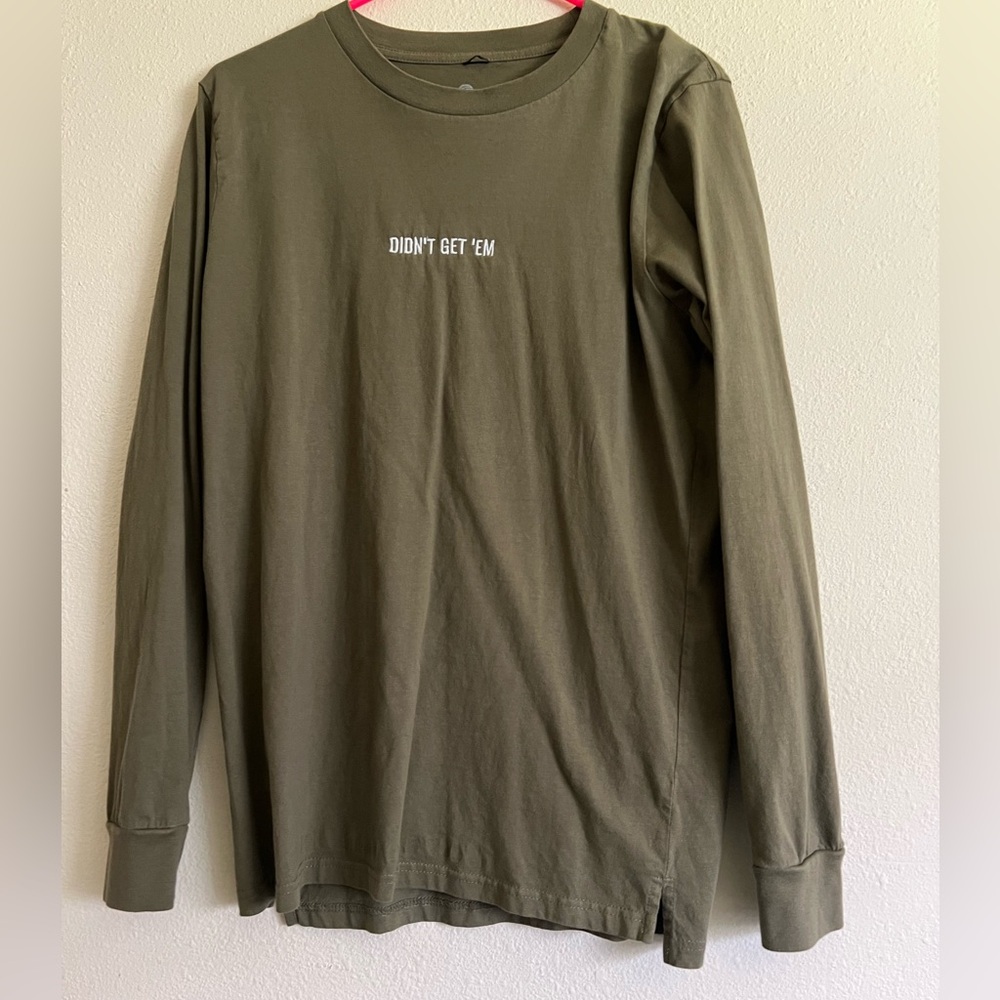 Men's Olive Long Sleeve Shirt